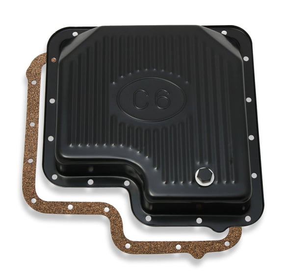 Mr. Gasket Transmission Oil Pan - Black Steel MR GASKET