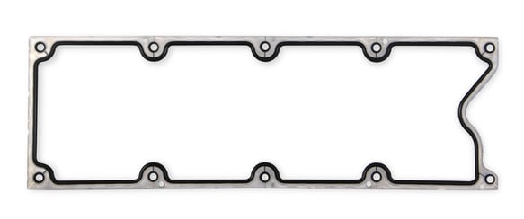 Mr. Gasket Valley Cover Gasket - Molded Rubber with Aluminum Carrier