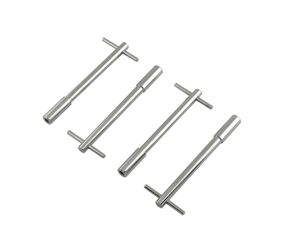 Mr. Gasket Valve Cover T Wing Bolts - 1/4-20 x 5 Inch - Chrome Plated
