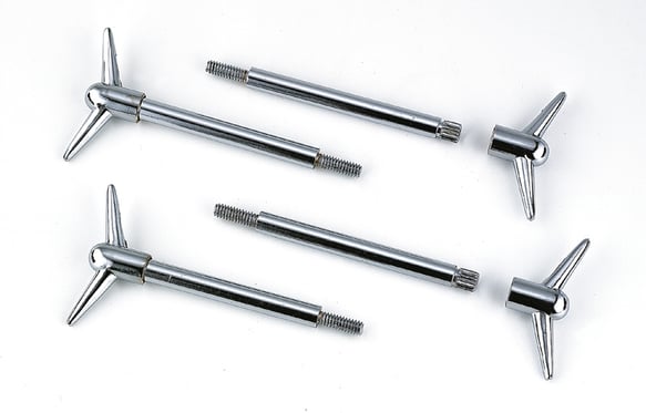Mr. Gasket Valve Cover Y Wing Bolts - Chrome Plated - 4 pack MR GASKET
