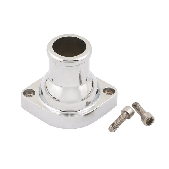 Mr. Gasket Water Neck - Straight - Chrome MR GASKET