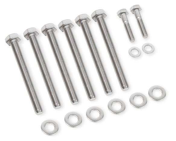 Mr. Gasket Water Pump Bolt Set - Stainless Steel