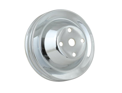 Mr. Gasket Water Pump Pulley - Chrome - Double Groove MR GASKET