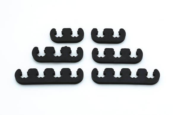 Mr. Gasket Wire Separators - Plastic - 7 mm / 8 mm - Black