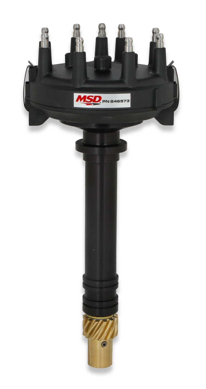 MSD Black Chevy Low-Profile Crank Trigger Distributor MSD Autoparts