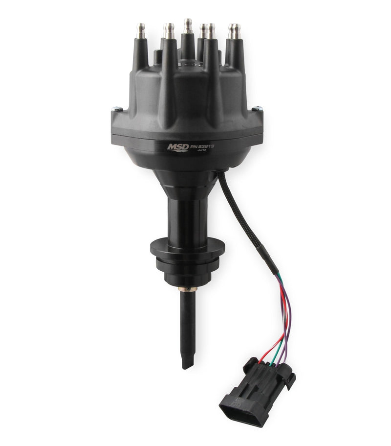 MSD Black, Chrysler 318-360 Dual Sync Distributor MSD Autoparts