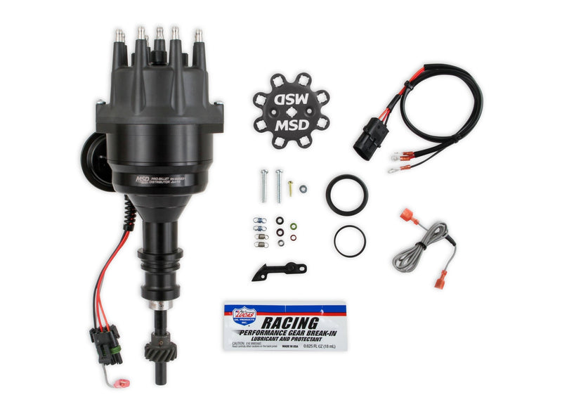 MSD Black Distributor, Ford 289/302, Ready-to-Run, Steel Gear MSD Autoparts