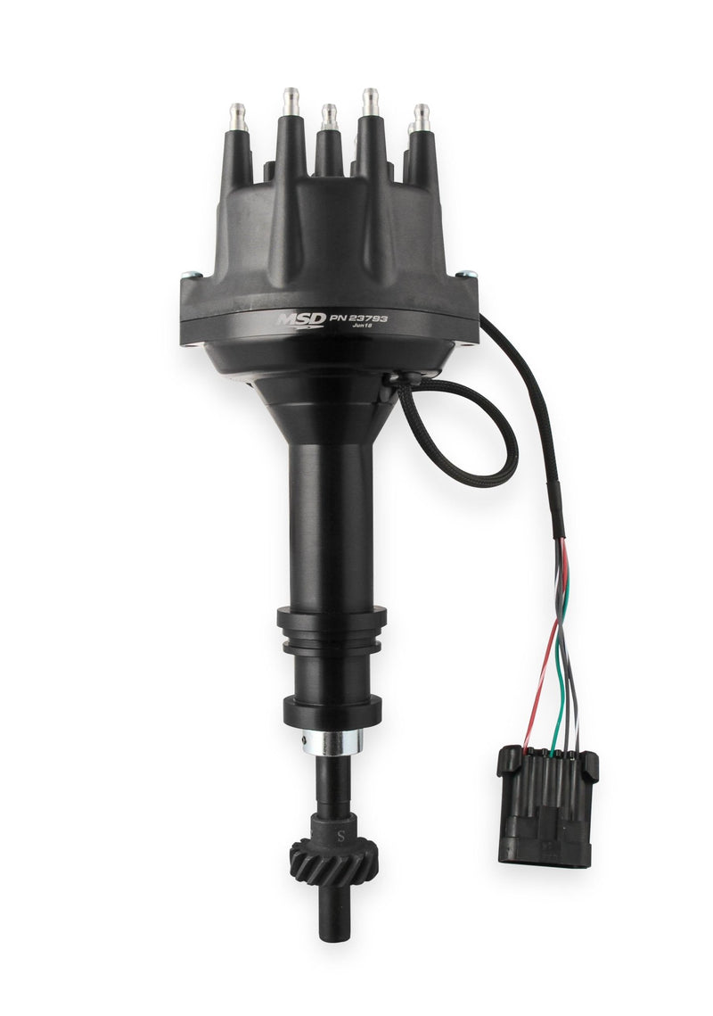 MSD Black, Ford 351C - 460 Dual Sync Distributor MSD Autoparts