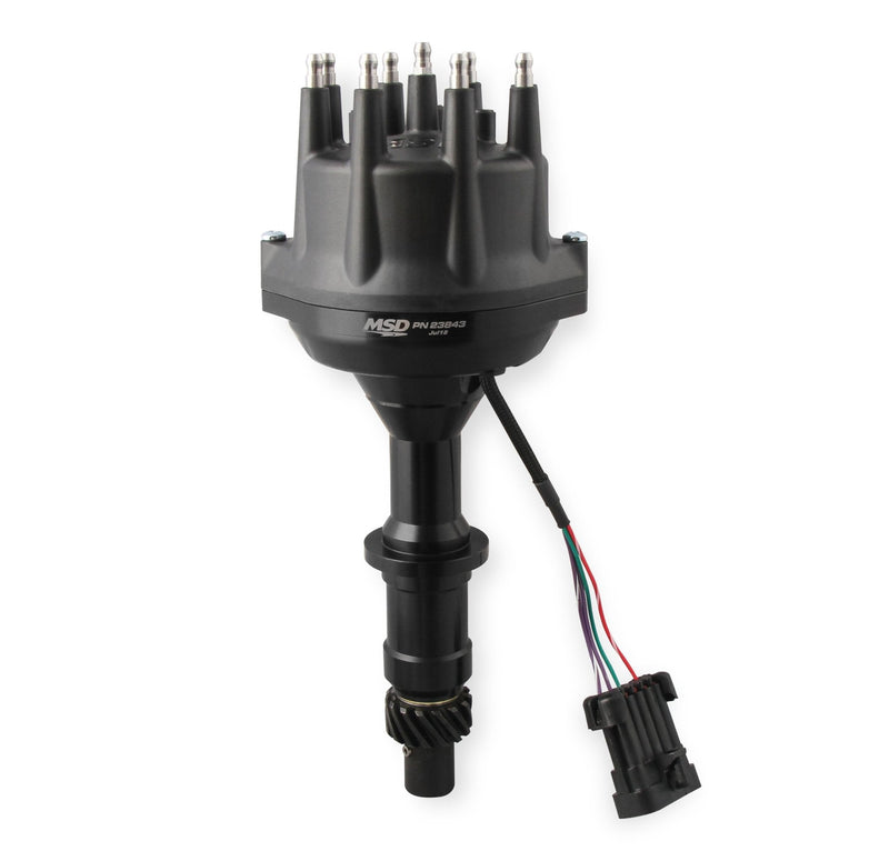 MSD Black, Pontiac V8 Dual Sync Distributor MSD Autoparts