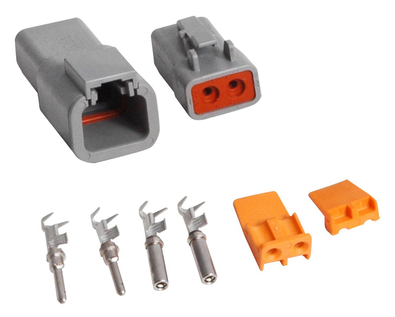MSD Deutsch Connector - 2-Pin - 12-14 Gauge MSD Autoparts
