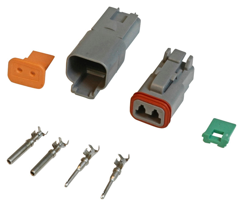 MSD Deutsch Connector - 2-Pin - 16-18 Gauge MSD Autoparts