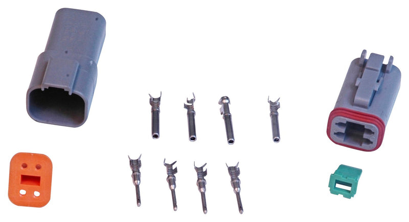MSD Deutsch Connector - 4-Pin - 16-18 Gauge MSD Autoparts