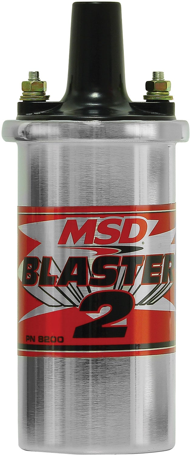 MSD Ignition Coil - Blaster 2 Series - Ballast Resistor - Chrome MSD Autoparts