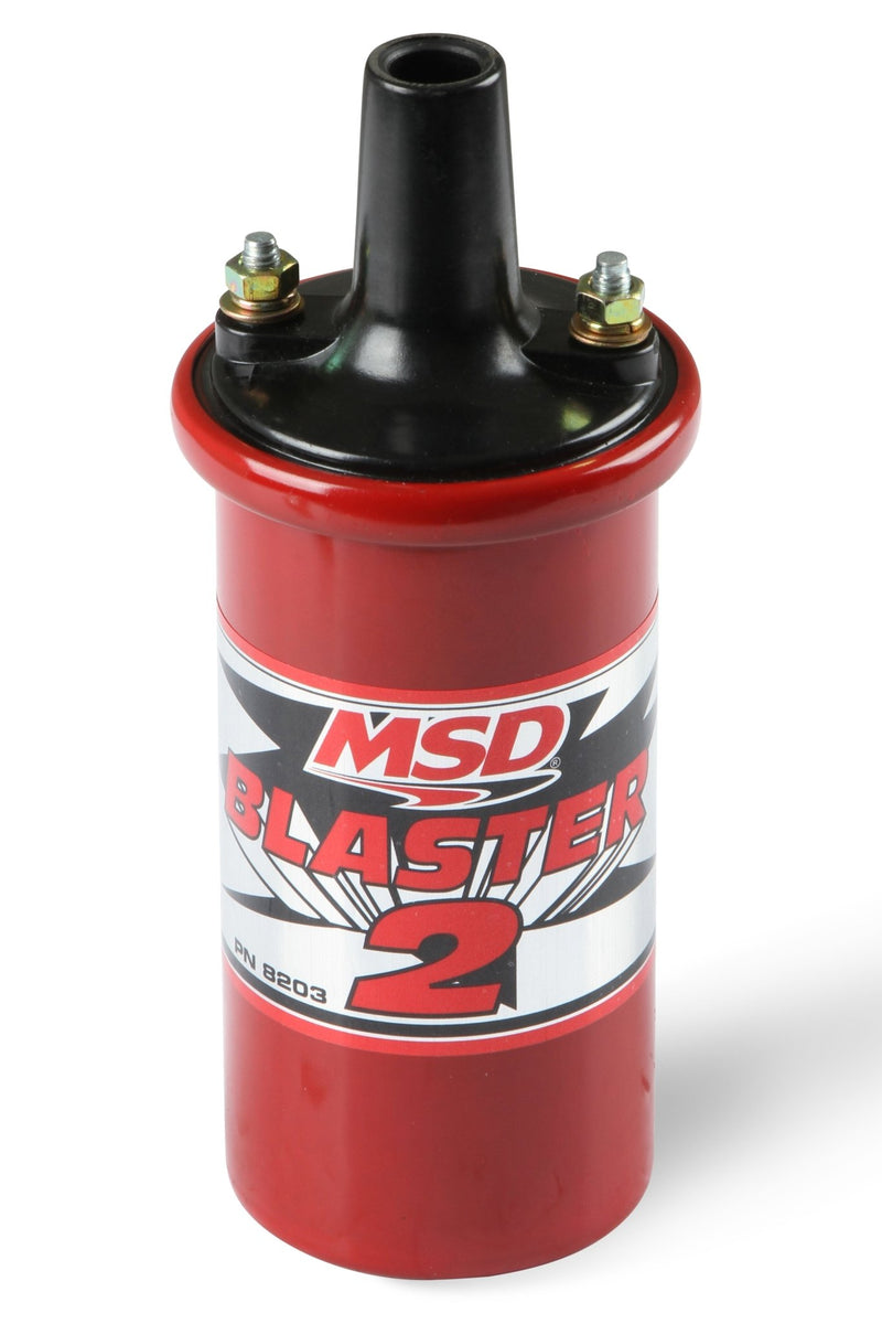 MSD Ignition Coil - Blaster 2 Series - Ballast Resistor - Red MSD Autoparts