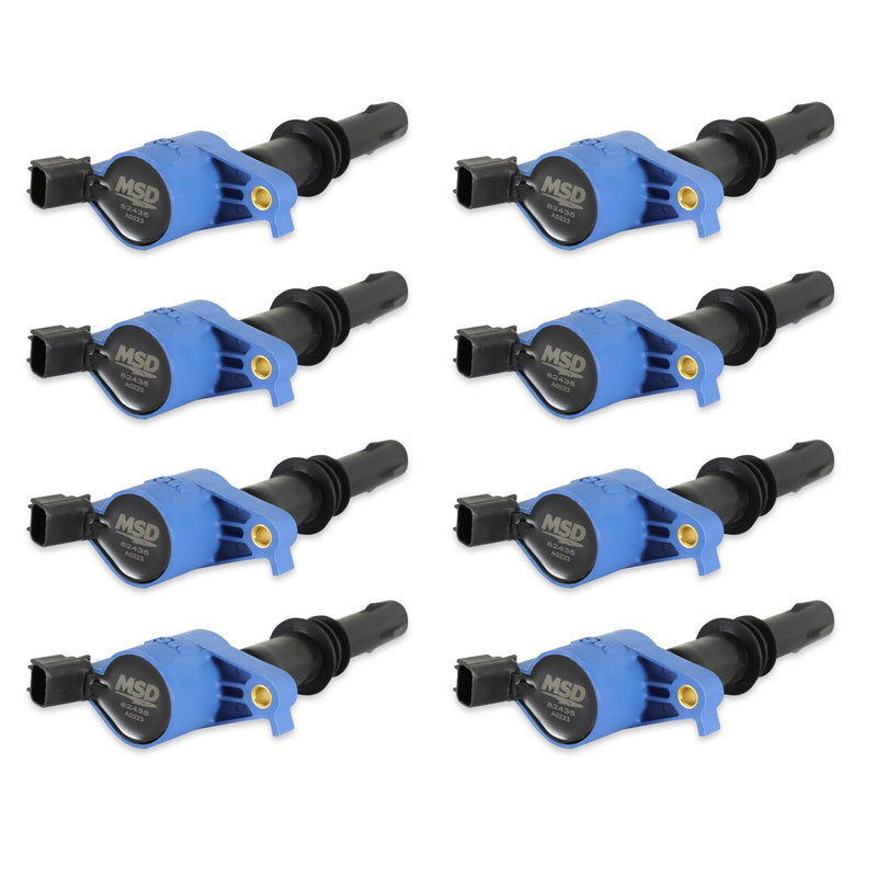 MSD Ignition Coil - Blaster - Ford 3-Valve V8 - Blue - 8-Pack MSD Autoparts