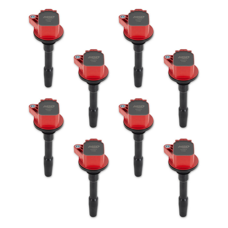 MSD Ignition Coil - Blaster - Ford 5.2L - V8 - SuperCharged - Red - 8 Pack MSD Autoparts