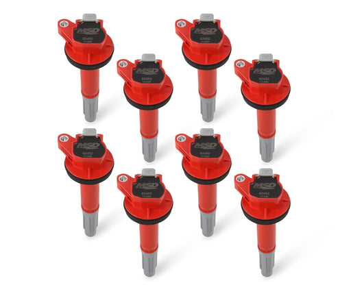 MSD Ignition Coil - Blaster - Ford Shelby GT350/500 5.2L V8 - Red - 8-Pack MSD Autoparts