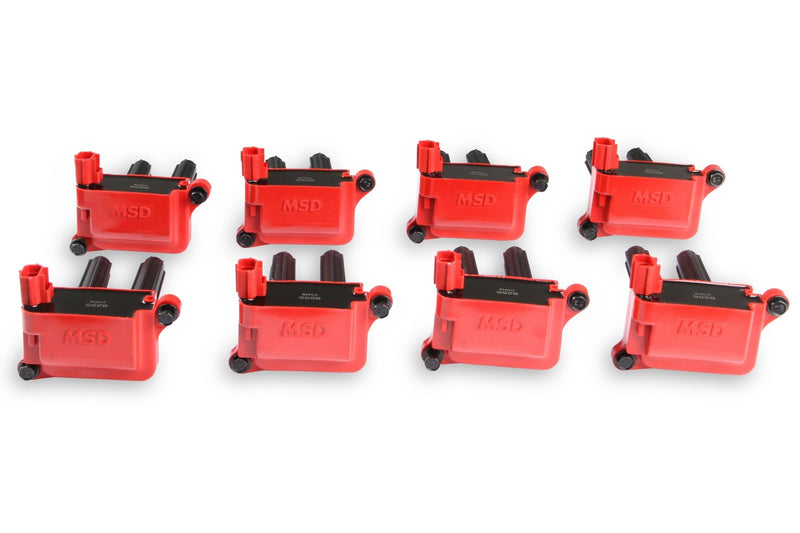 MSD Ignition Coil - Blaster - HEMI - Red - 8-Pack MSD Autoparts