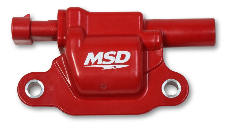 MSD Ignition Coil - Blaster Series - Gen V GDI Engine - Red - Square MSD Autoparts