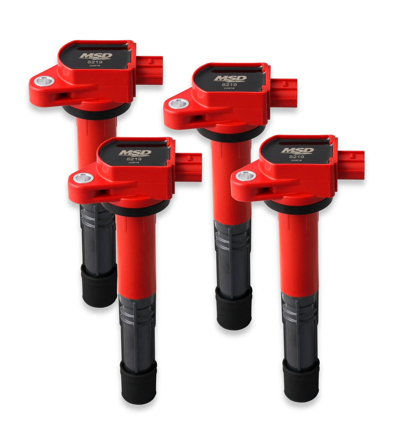 MSD Ignition Coil - Blaster Series - Honda/Acura 2.4L - Red - 4-Pack MSD Autoparts