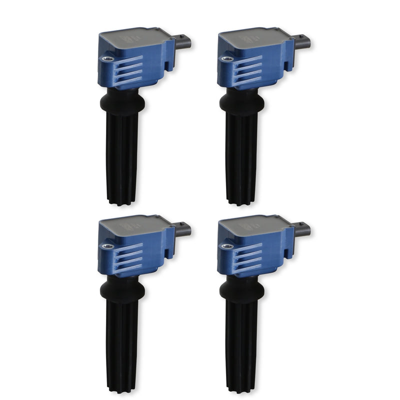 MSD Ignition Coil - Ford EcoBoost - 2.0L/2.3L L4 - Blue - 4-Pack MSD Autoparts