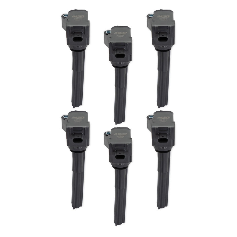 MSD Ignition Coil - Ford EcoBoost - 2.7L / 3.0L V6 - Black - 6-Pack MSD Autoparts