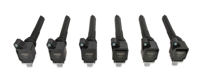 MSD Ignition Coil - Ford EcoBoost - 3.5L V6 - Black - 6-Pack MSD Autoparts