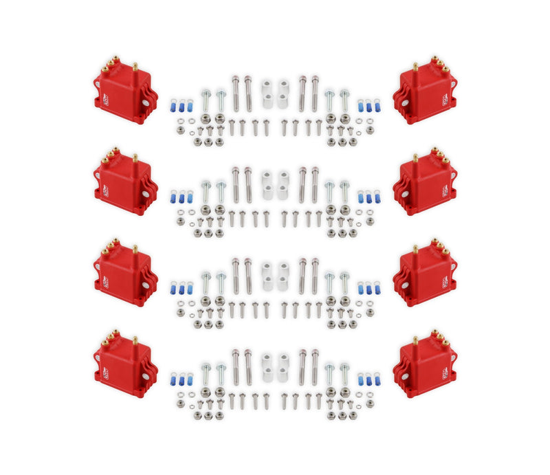 MSD Ignition Coil - High Output - 8-Pack - Red MSD Autoparts