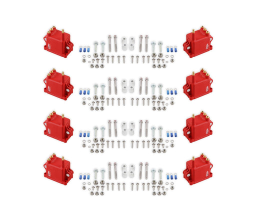 MSD Ignition Coil - High Output - 8-Pack - Red MSD Autoparts