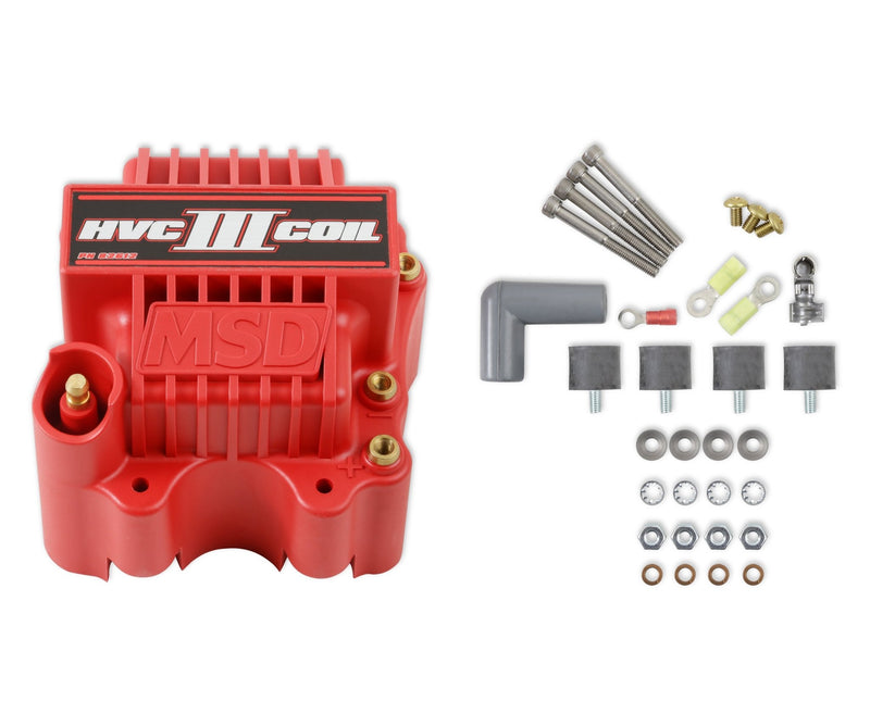 MSD Ignition Coil - HVC-3 Series - Red MSD Autoparts