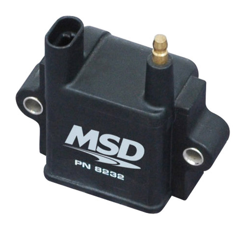 MSD Ignition Coil (Single Tower) - CPC Ignition Control - Black - Individual MSD Autoparts