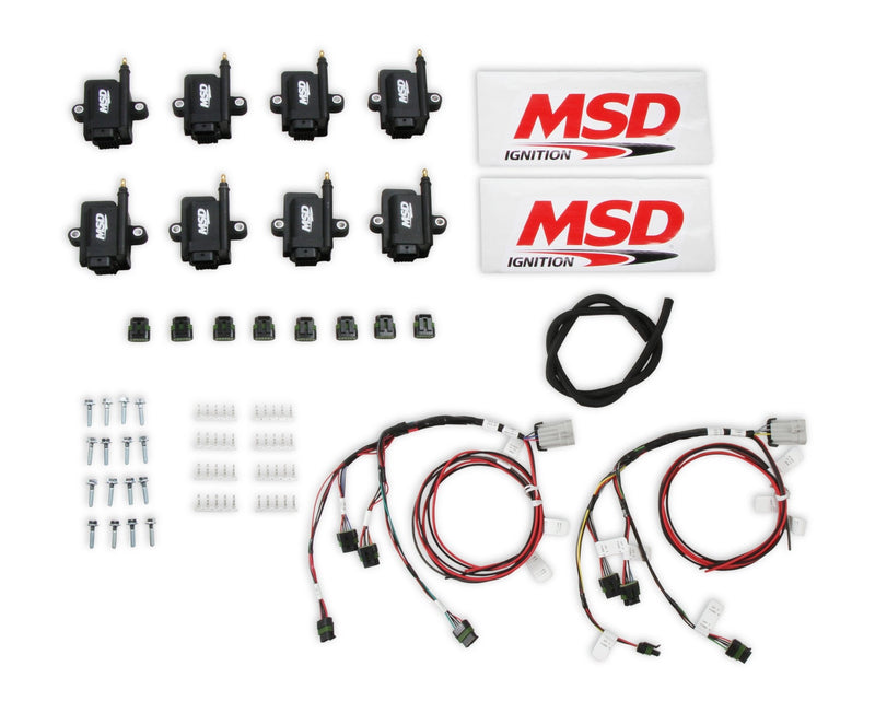 MSD Ignition Coil - Smart - Big Wire Kit - Black MSD Autoparts