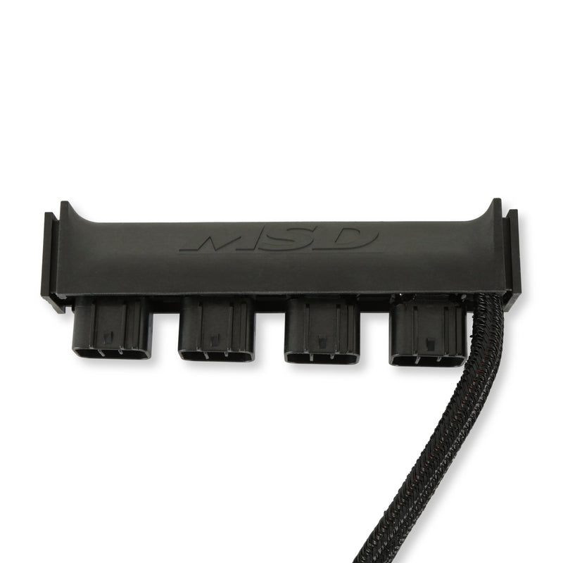 MSD Power Grid 4-Connector Hub - Black Housing MSD Autoparts
