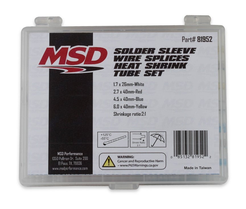 MSD Solder Sleeve Wire Splice Kit MSD Autoparts