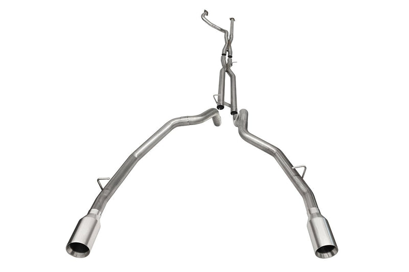 Muffler Delete / 3.0 in Cat-Back DRE 5.0 in Single Tips | 2021-2024 RAM 1500 TRX 6.2L 145WB (21190) Corsa Autoparts