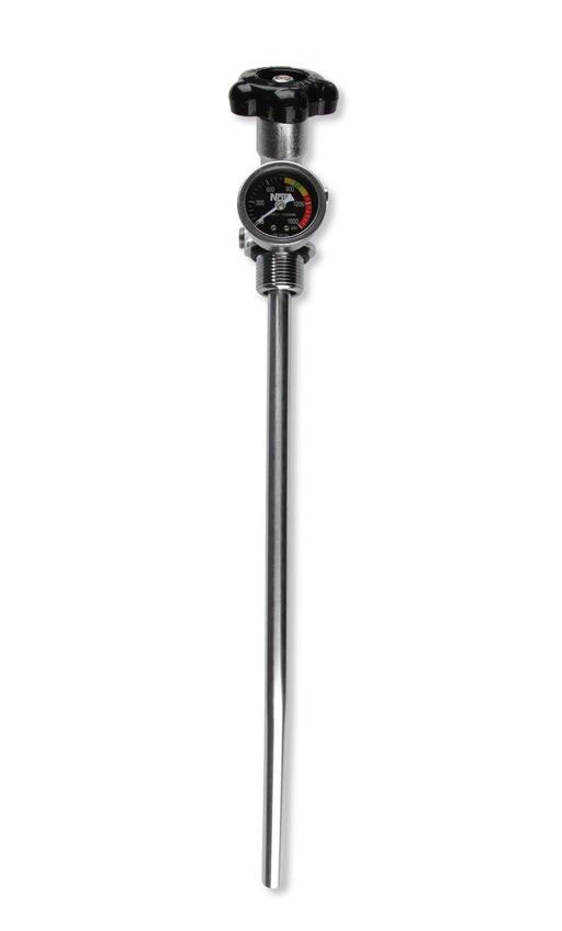 NOS 10 lb. Bottle Super Hi-Flow Valve Assembly with Siphon Tube and Black Gauge NOS Autoparts