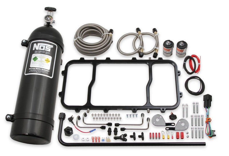 NOS Dry Nitrous Plate System for Holley LS Hi Ram Intake Manifold - Black NOS Autoparts