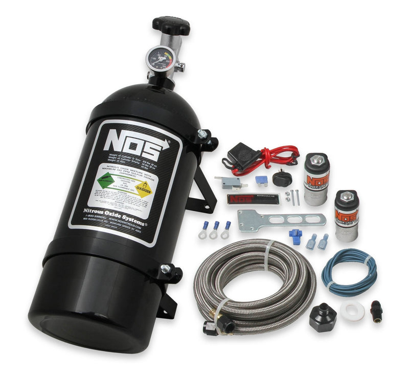 NOS Powershot Wet Basic Nitrous Kit without Injector Plate - Black NOS Autoparts