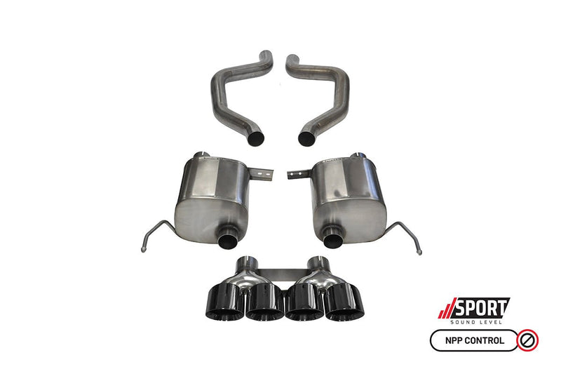 [OPEN BOX ITEM] Xtreme, Sport / 2.75 in Axle-Back 4.5 in Twin Tips | 2015-2019 Corvette C7 Z06, ZR1, GS Man (14766, 14768) Corsa Autoparts