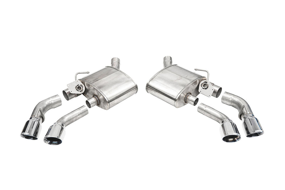 PLEASE NOTE: Pictures are repsentative of style, and may be generic. Corsa Variable Sound Axleback Exhaust for NPP (Polished Tips) - 2016+ Camaro SS & ZL1 (6.2L V8) - (14789)