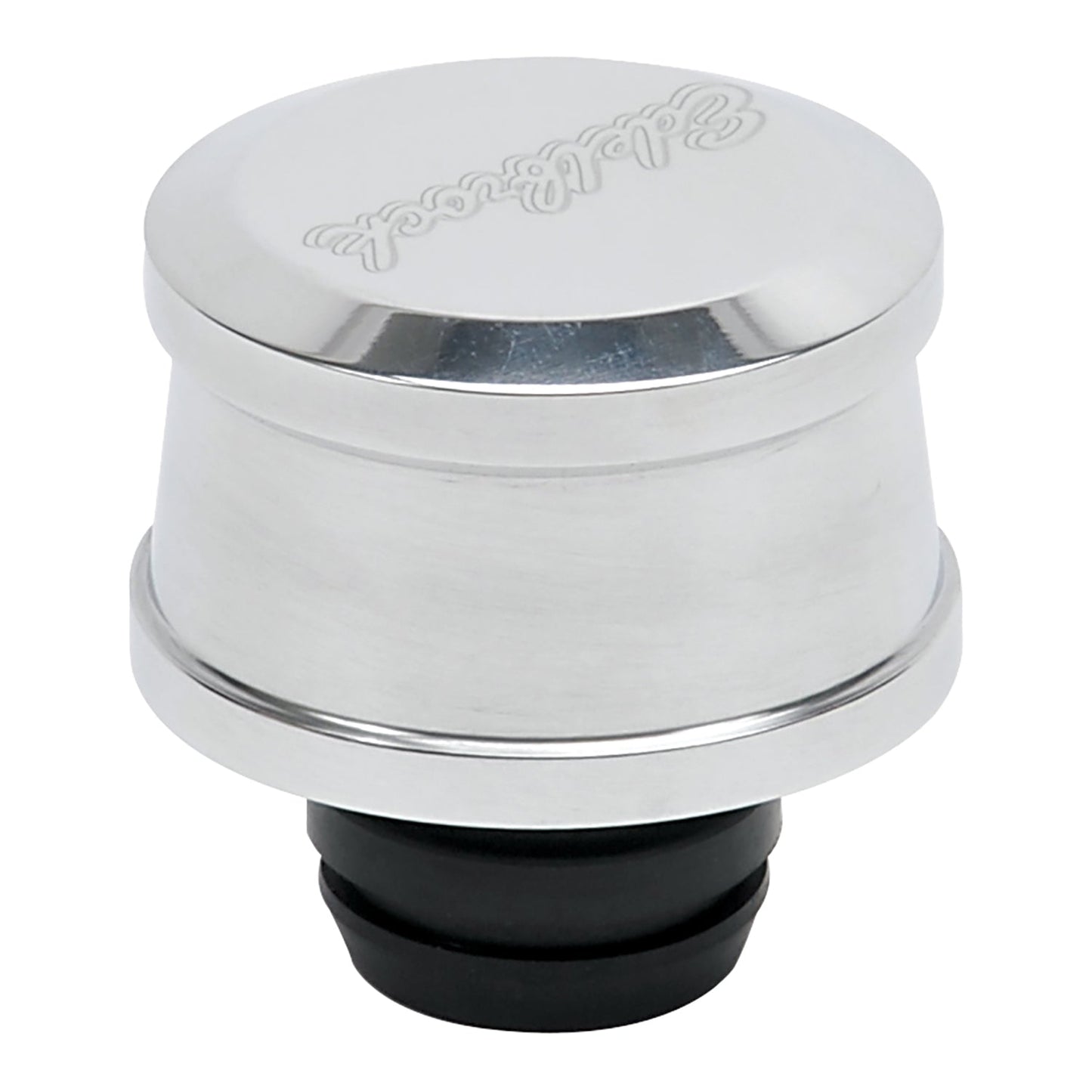 Push-in Round Billet Aluminum Breather - Polished EDELBROCK Autoparts