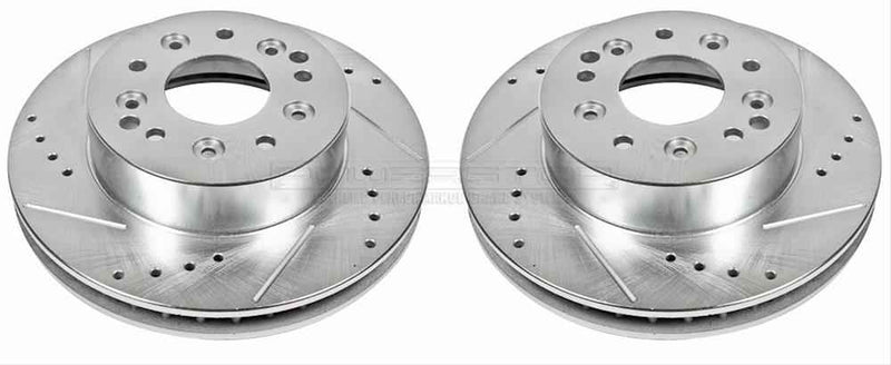 PowerStop Evolution Drilled and Slotted Rotors for 1969 CAMARO, 1963-1982 CORVETTE - AR-8207XPR PowerStop Autoparts