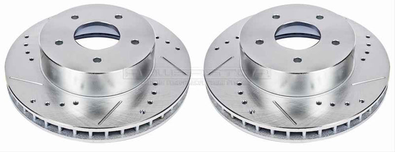 PowerStop Evolution Drilled and Slotted Rotors for 1963-1982 CORVETTE - AR-8210XPR PowerStop Autoparts