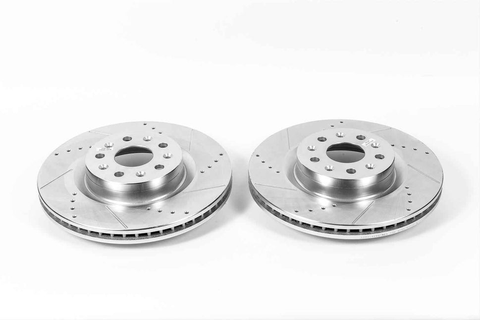 PowerStop Evolution Drilled and Slotted Rotors for 2016-2024 CAMARO, 2016-2019 CT6, 2014-2019 CTS - AR-82182XPR