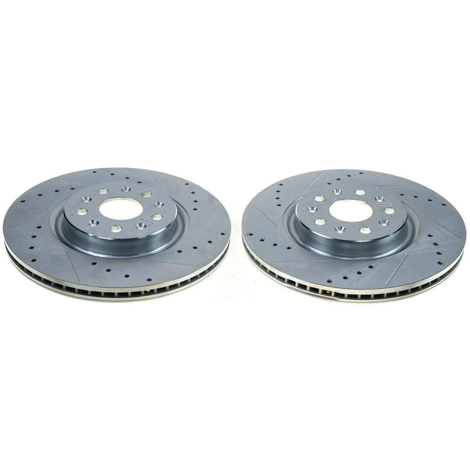 PowerStop Evolution Drilled and Slotted Rotors for 2020-2024 CORVETTE - AR82203XPR