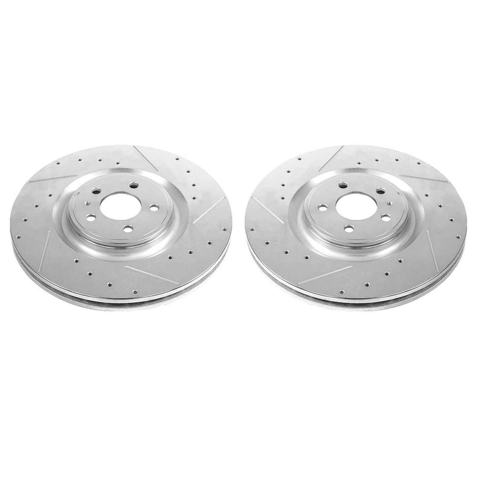 PowerStop Evolution Drilled and Slotted Rotors for 2013-2014 MUSTANG - AR85151XPR