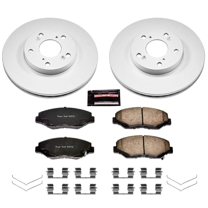 PowerStop Z17 Evolution Plus GEOMET Coated Brake Kits CRK1043 PowerStop Autoparts