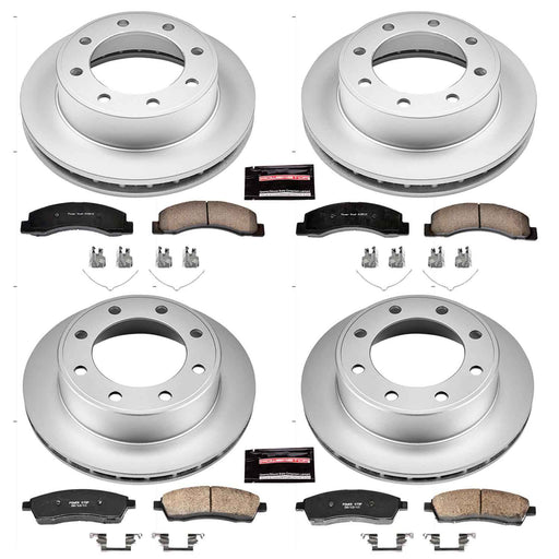 PowerStop Z17 Evolution Plus GEOMET Coated Brake Kits for 1999-2004 F-350 SUPER DUTY, F-250 SUPER DUTY, 2000-2005 EXCURSION - CRK1906 PowerStop Autoparts