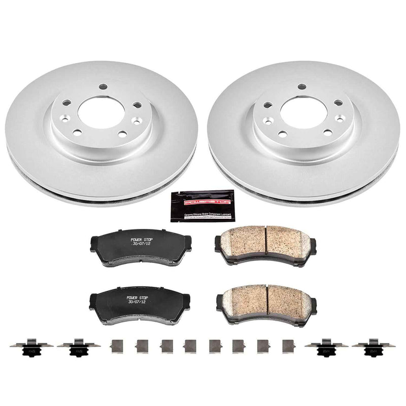 PowerStop Z17 Evolution Plus GEOMET Coated Brake Kits CRK199 PowerStop Autoparts