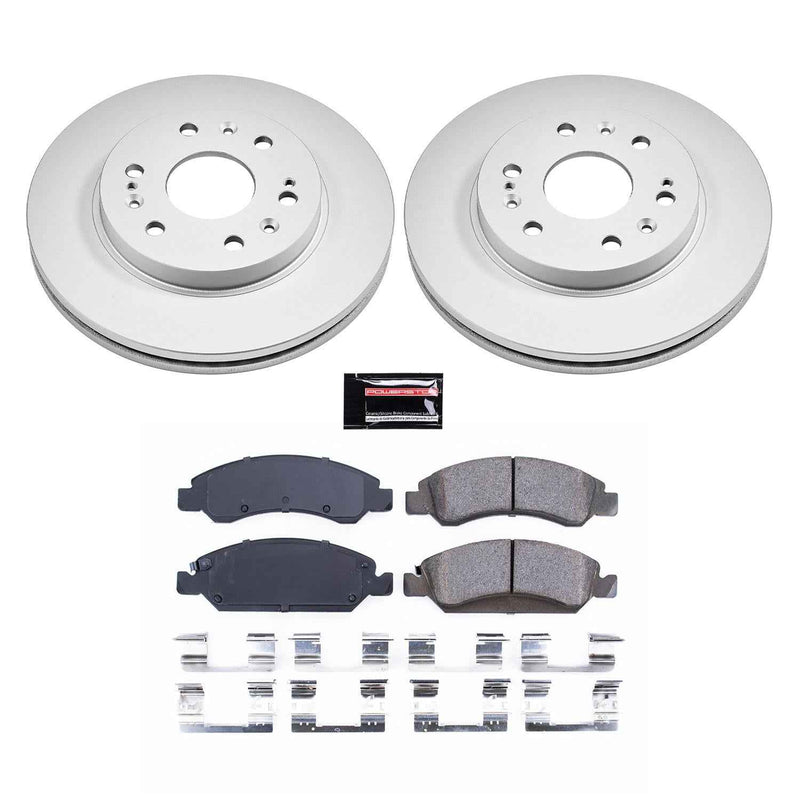 PowerStop Z17 Evolution Plus GEOMET Coated Brake Kits CRK2069 PowerStop Autoparts